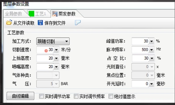 光纖激光切割機系統中蒸發(fā)去膜功能的使用方法
